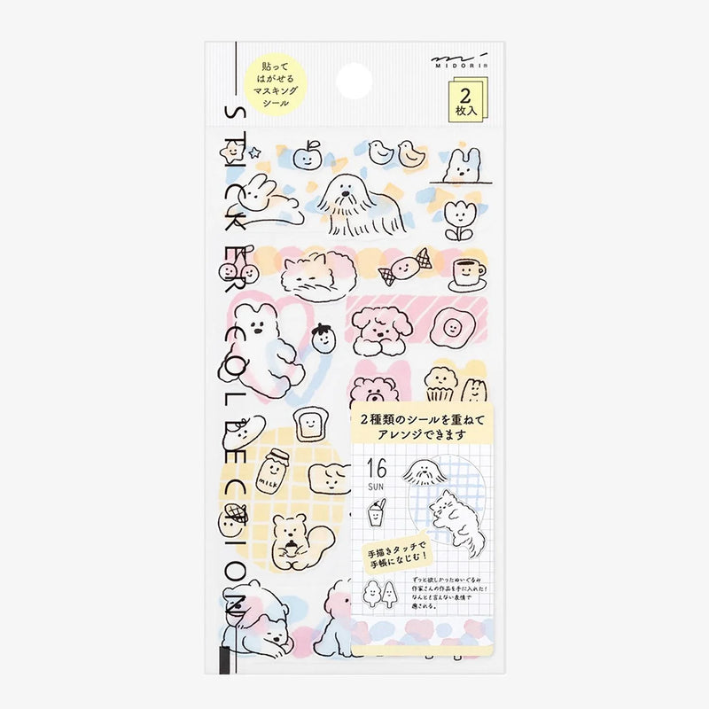 Sticker_-_Two_-Sheets-_Cute-_Motif-Midori-Produktansicht-in-Verpackung