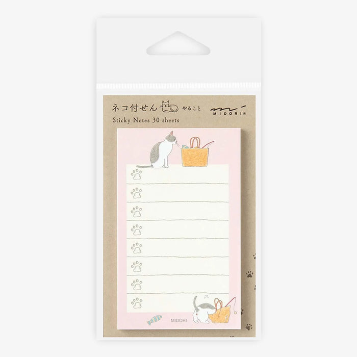 Sticky-Notes-To-Do-Cat-Pink-30Blatt-produkt-in-verpackung