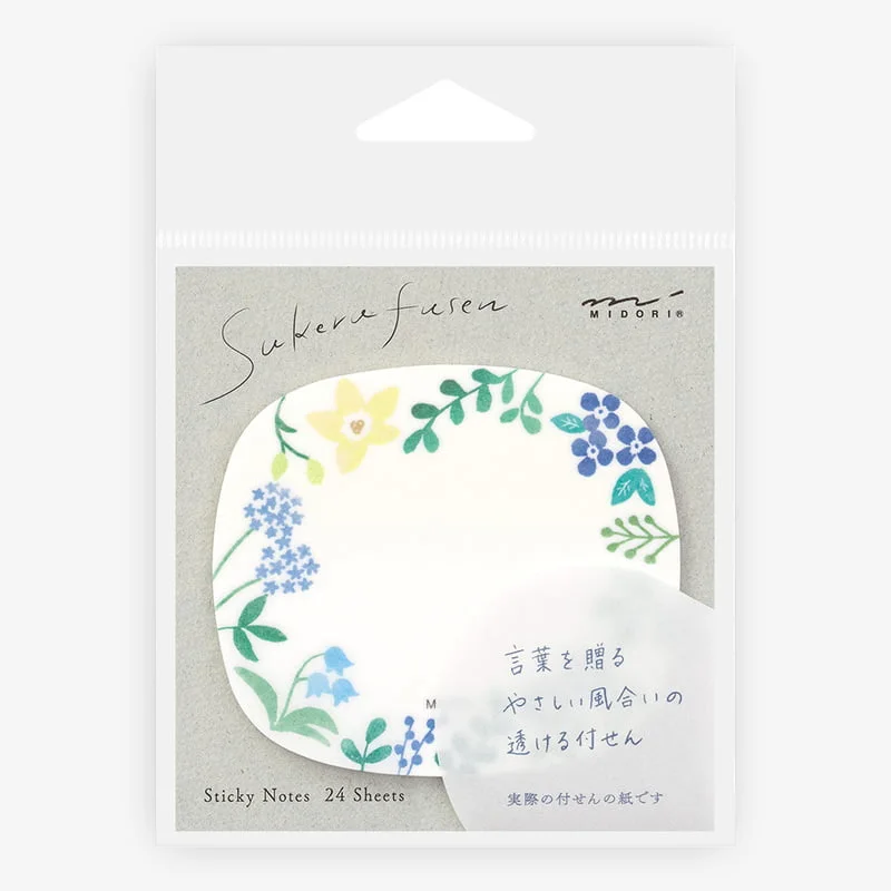 Sticky-Notes-Transparency-Wild-Flower-block-24-blatt-in-Verpackung-Produktansicht_beispieflfoto-4