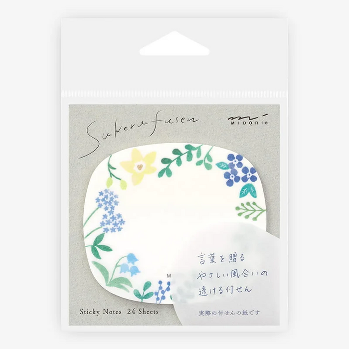 Sticky-Notes-Transparency-Wild-Flower-block-24-blatt-in-Verpackung-Produktansicht_beispieflfoto-4