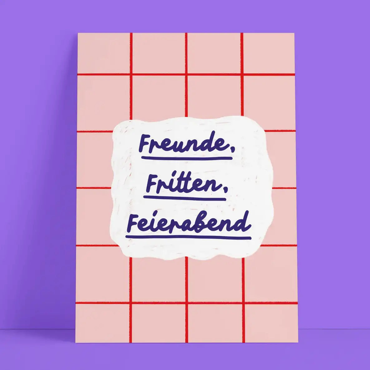 Studio-Danii-Postkarte-Alltaeglich-Motiv-Freunde-rosa-A6