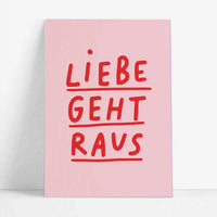 Studio Danii | Postkarte | Love | Liebe geht raus