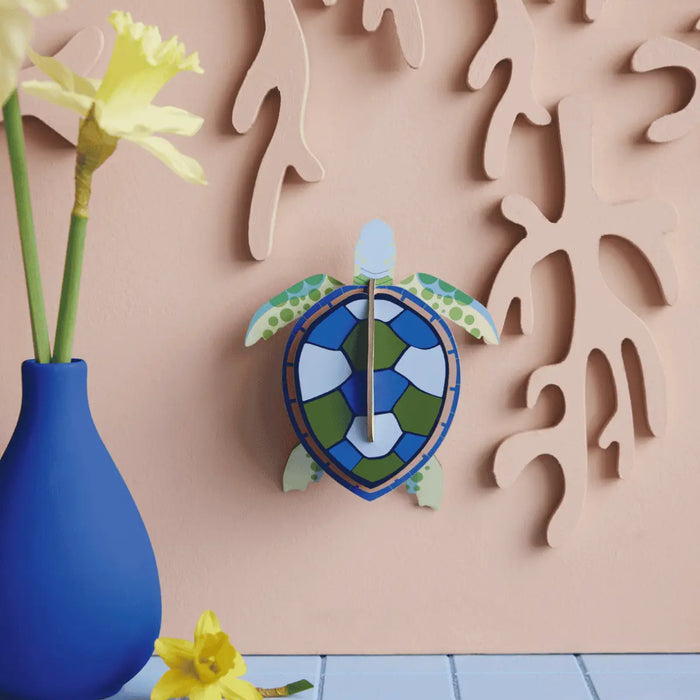 Studio-Roof-3d-Sea-Turtle-Karton-Meeres-Tier-Wanddeko-aufgebaut-Produktansicht-Beispielbild-1
