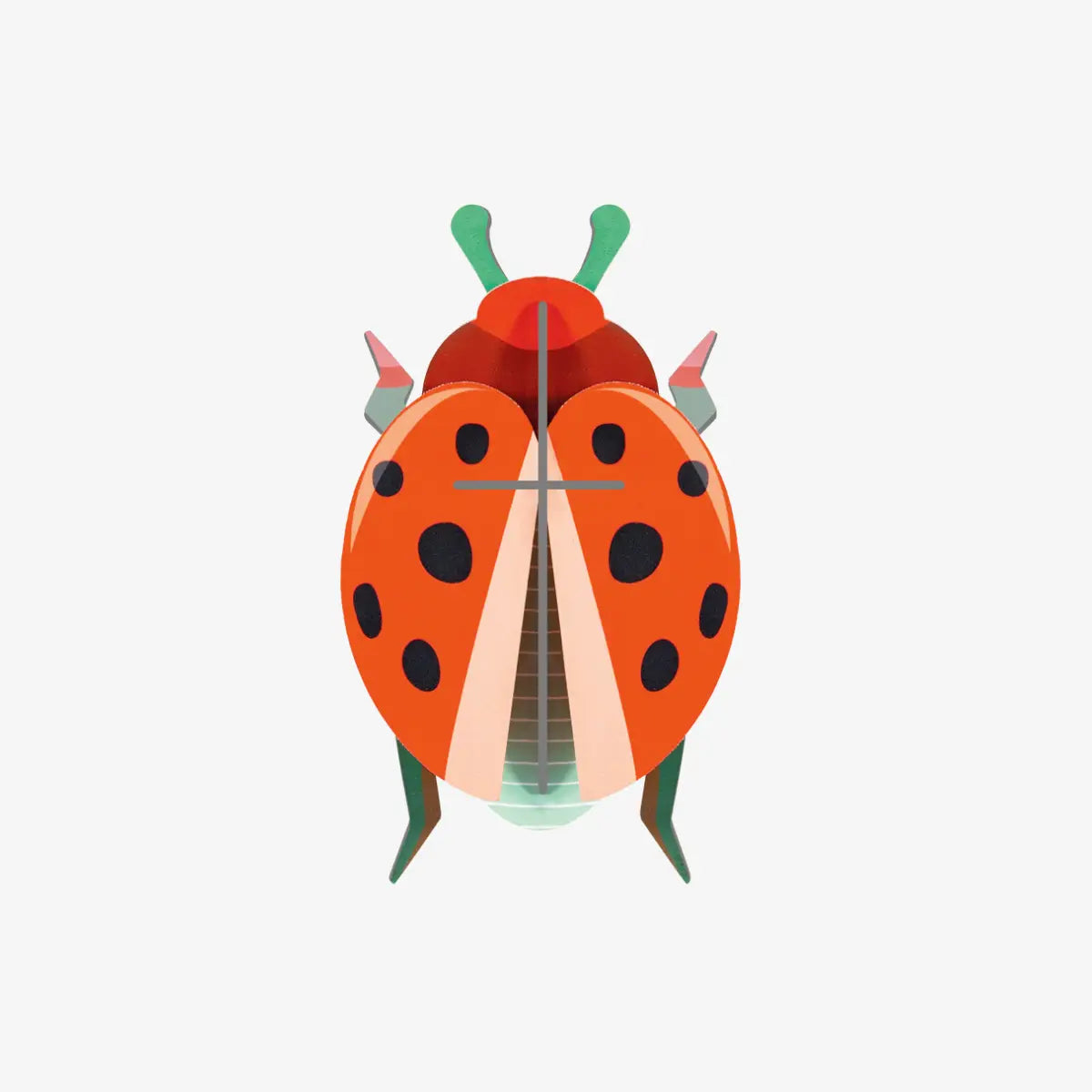 Studio-Roof-Coccinelle-Rouge-3D-Marienkaefer-Aufgebaut-aus-Karton-Produktansicht-1