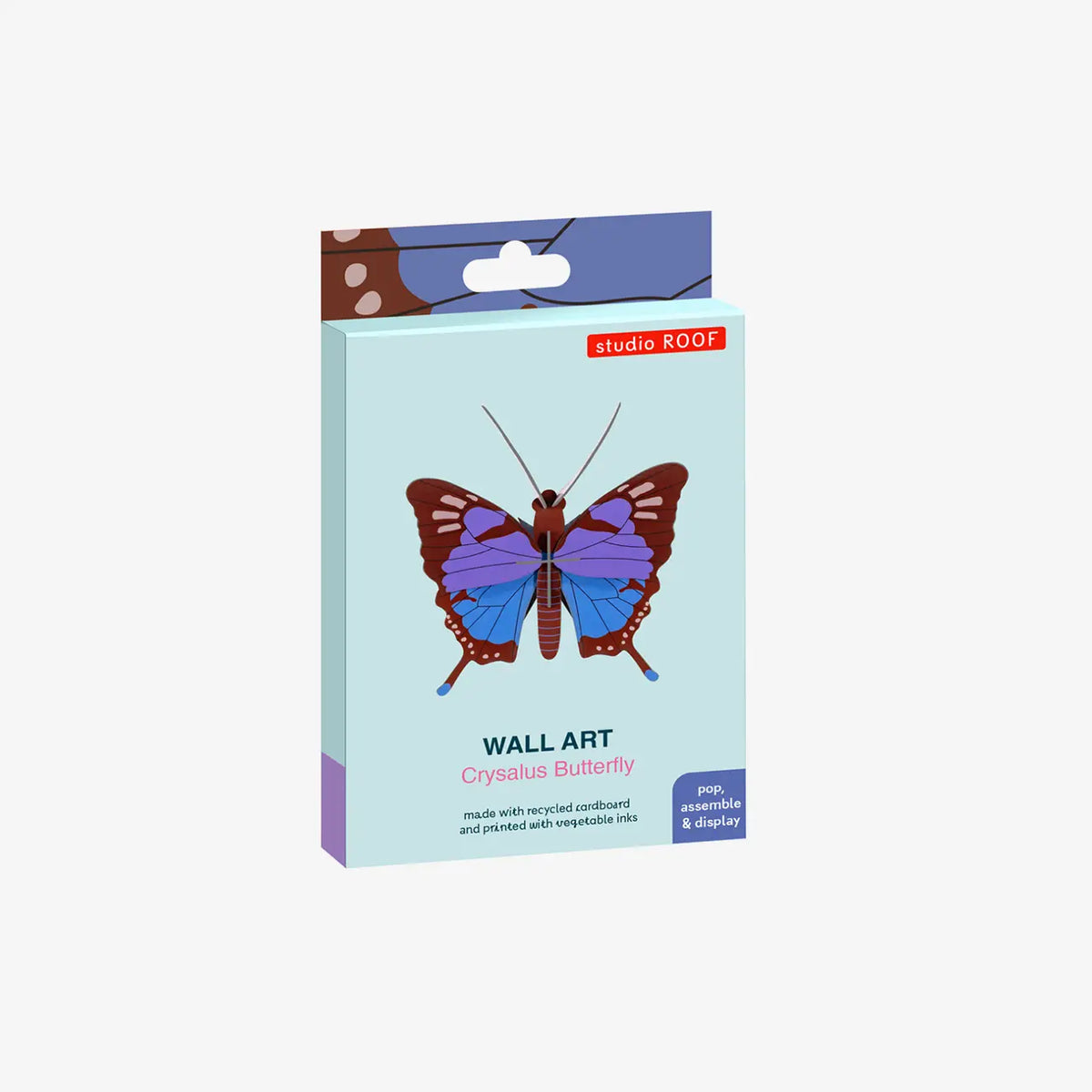 Studio-Roof-Crysalus-Butterfly-3D-Schmetterling-Aufgebaut-aus-Karton-Produktansicht-Verpackung