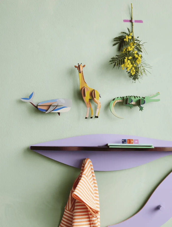 Studio-Roof-Lagoon-3d-Wal-Pappe-Meeres-Tier-Wanddeko-Aufgebaut-Produktansicht-Beispielbild