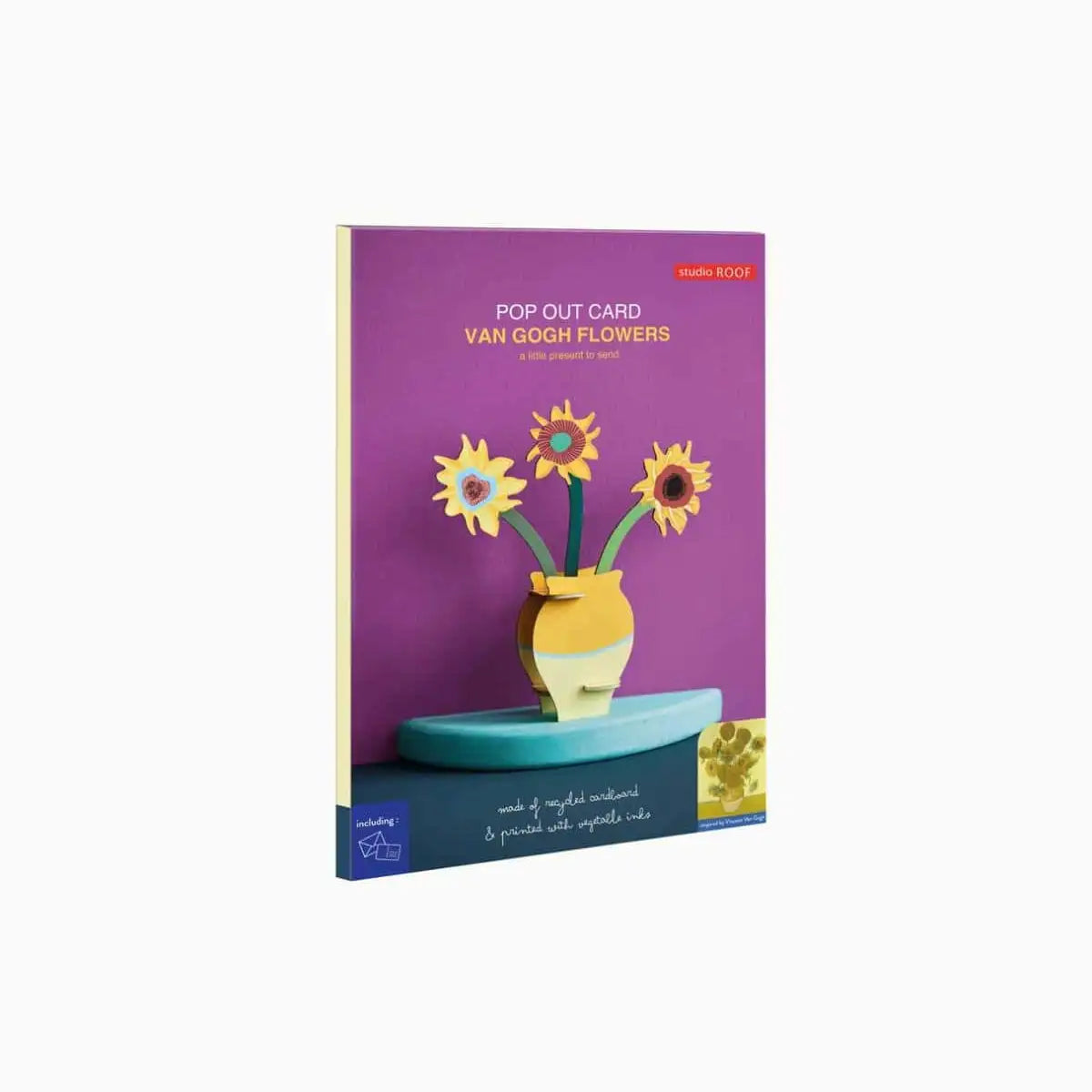 Studio-Roof-Lagoon-Pop-Out-Card-Van-Gogh-Blumen-Aufgebaut-Produktansicht-Verpackung