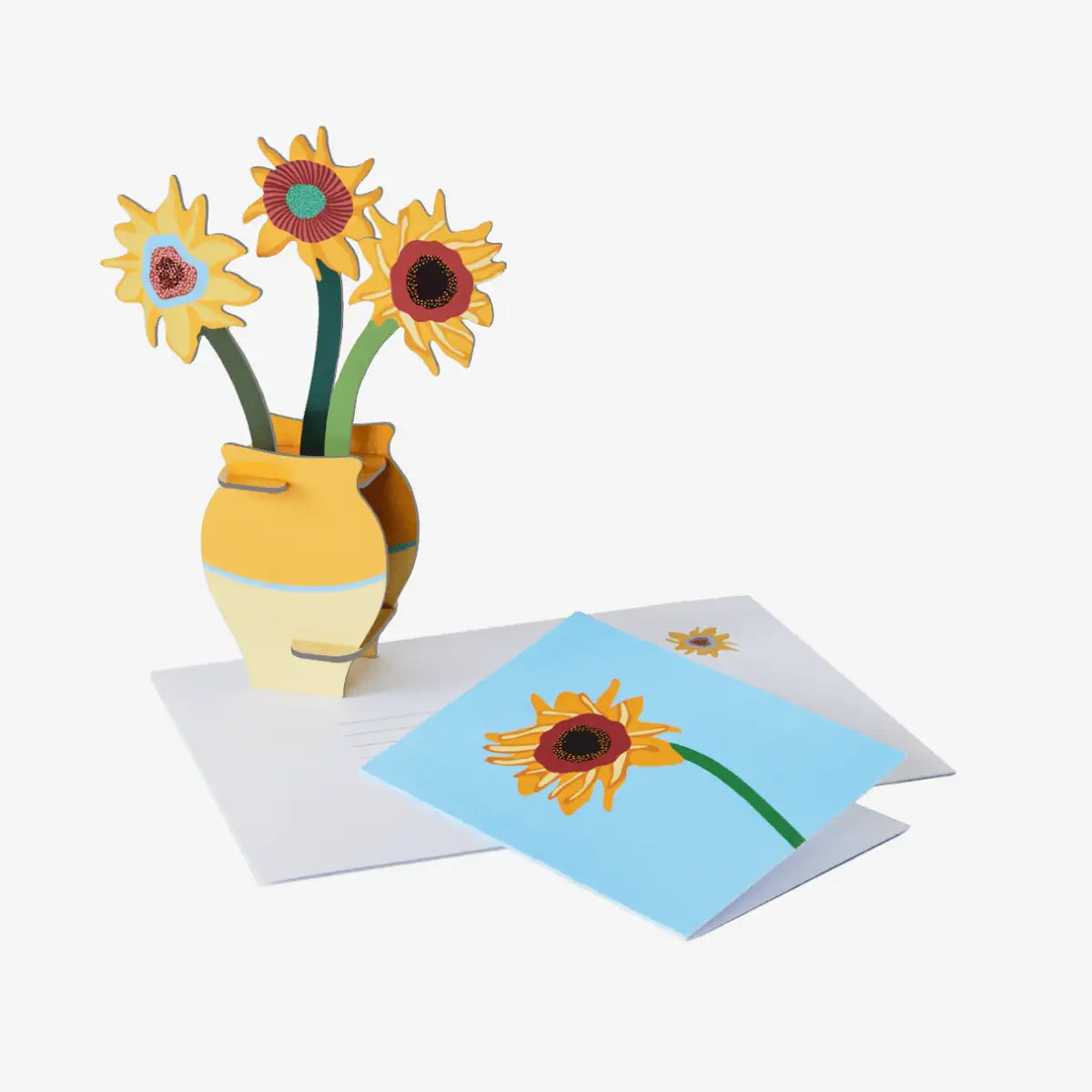 Studio-Roof-Lagoon-Pop-Out-Card-Van-Gogh-Blumen-Aufgebaut-Produktansicht