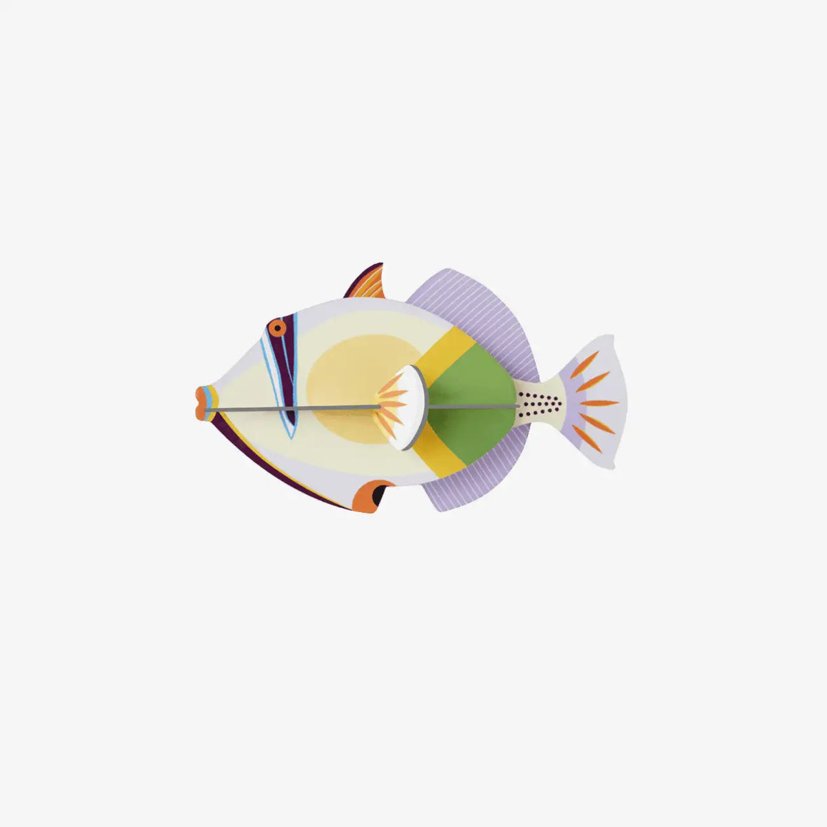 Lagoon Triggerfish  / 3D Objekt / 3D Meerestiere für die Wand