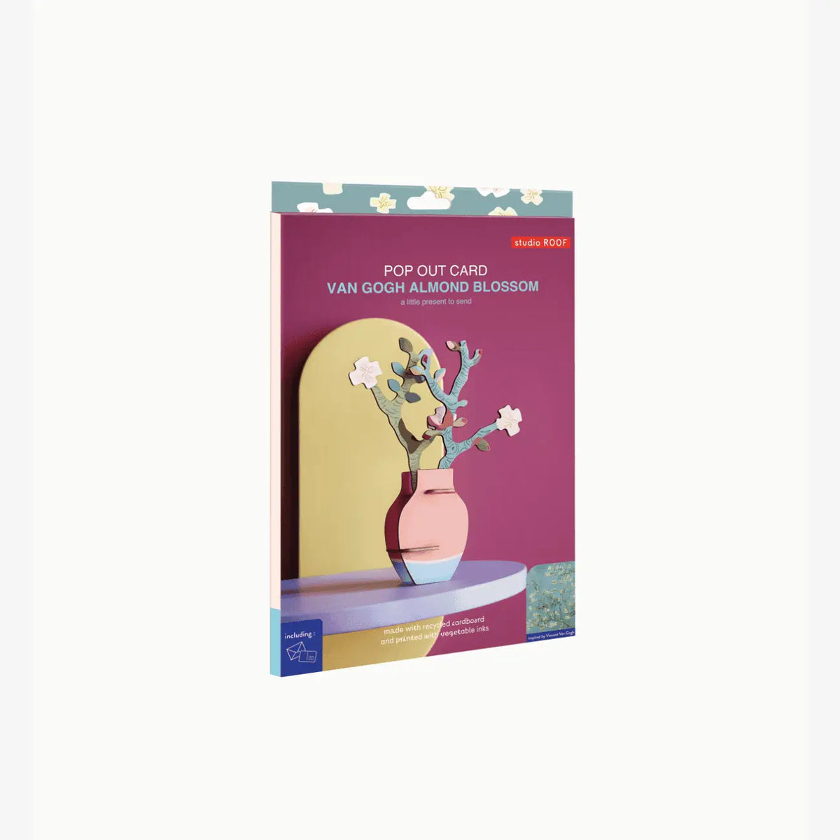 Studio-Roof-Pop-Out-Card-Van-Gogh-Almond-Blossom-Produkt-Verpackung