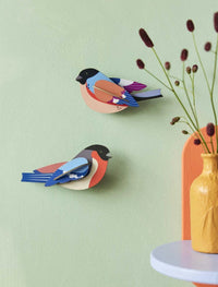 Studio-Roof-Voegel-3DObjekt-Finches-2Voegel--Aufgebaut-Produktansicht-Beispielfoto-
