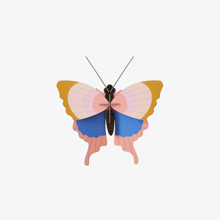Studio-Roof-Schmetterlinge-3DObjekt-aus-KArton-gestanzt-Gold-_Rim-_Butterfly-Aufgebaut-Produktansicht-1