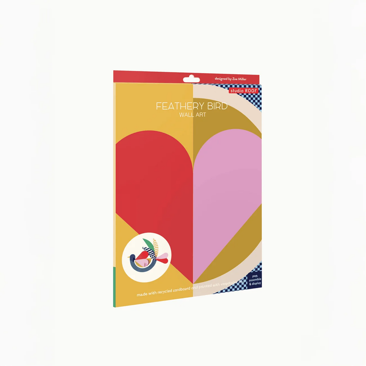 Studio-Roof-Voegel-Feathery-Bird-3DObjekt-Aufgebaut-Produktansicht-verpackung