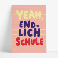 Studio-_Danii_-_Postkarte-Schulanfang_-Yeah-endlich-Schule_-rosa-A6