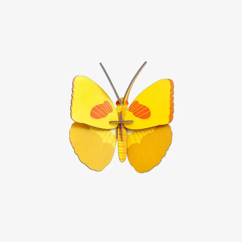 Yellow Butterfly / Gelber Schmetterling / 3D Objekt / Wanddekoration / zum Basteln und Dekorieren