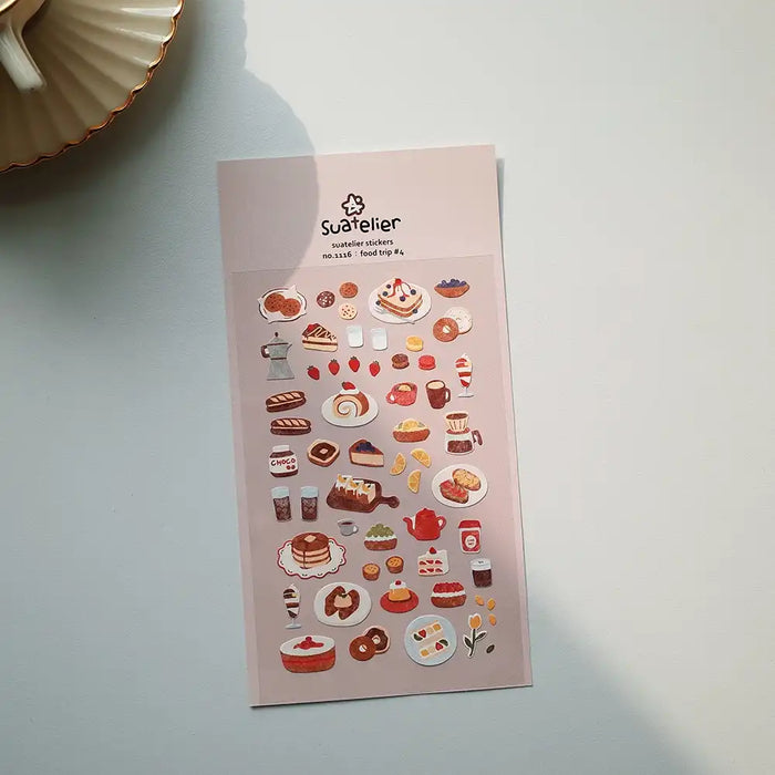 Sticker / Kulinarische Reise #4 / 10x19cm / 1Bogen