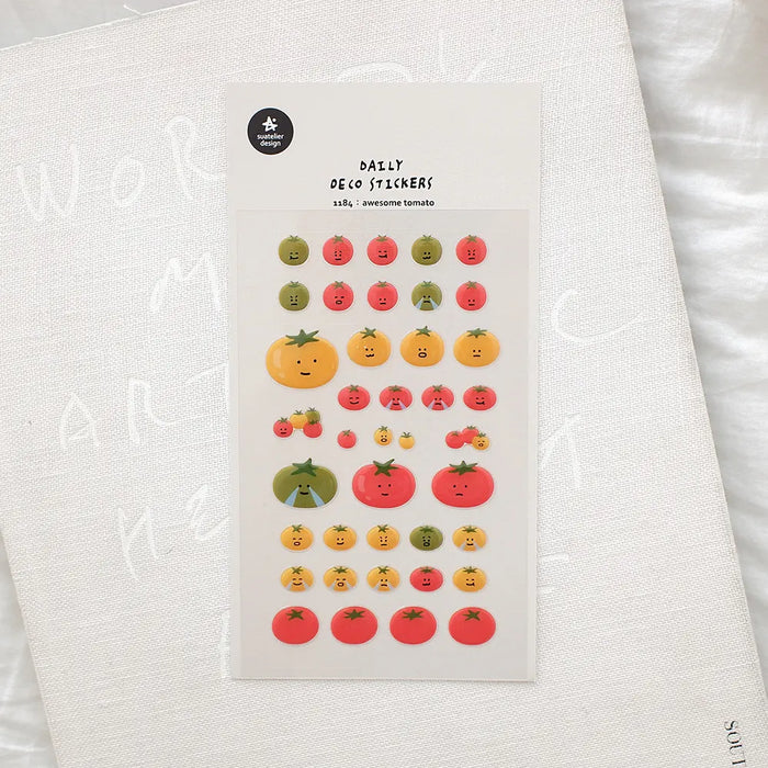 Sticker / daily Deco Sticker / awesome tomato / 92x150mm