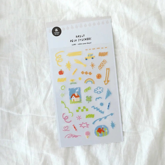 Sticker / daily Deco Sticker / color your days! / 92x150mm