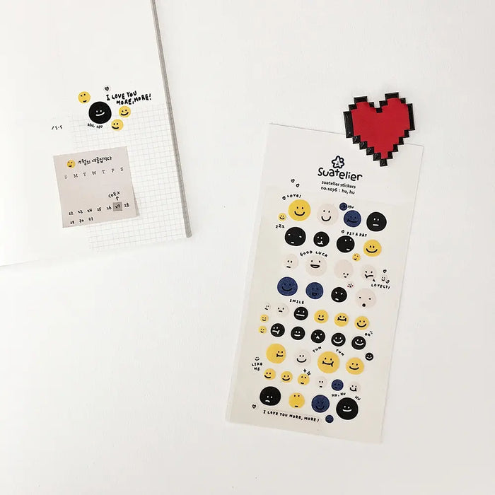 Sticker / daily Deco Sticker / hu,hu / 92x150mm