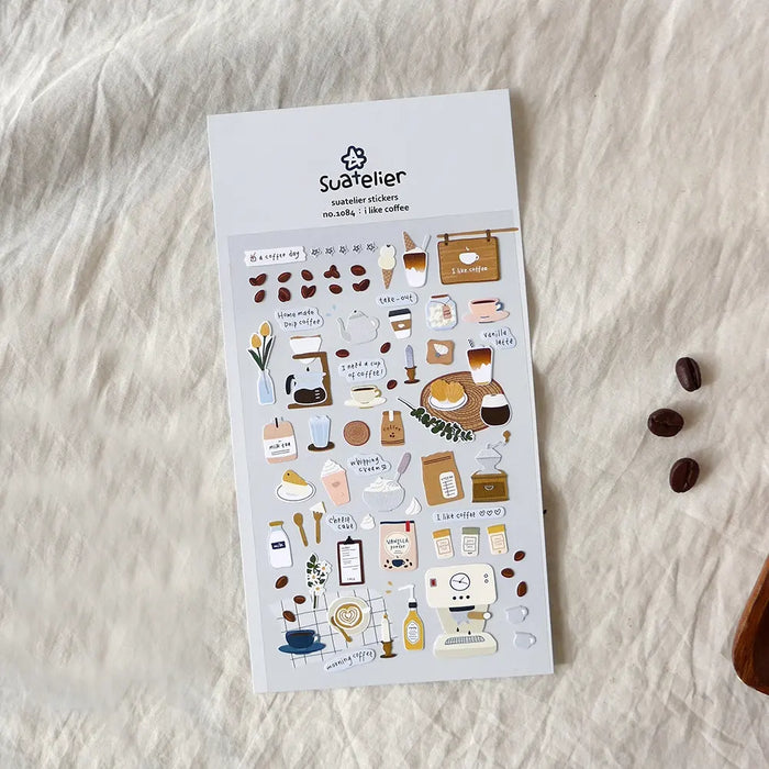Sticker / daily Deco Sticker / i like coffee / 92x150mm
