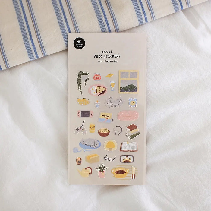 Sticker / daily Deco Sticker / lazy sunday / 92x150mm