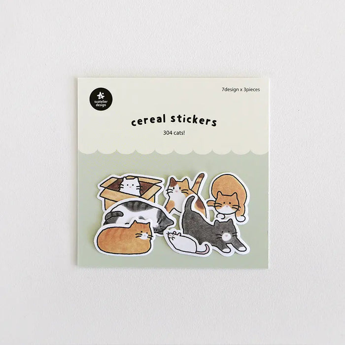 cereal Sticker / cats