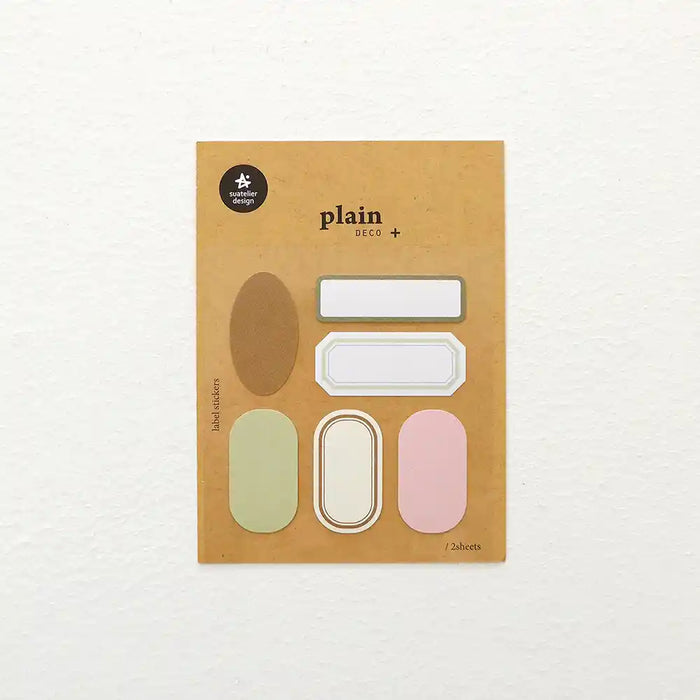 Label Sticker  / Plain Deko 72 / 9.5x13cm / Labelsticker