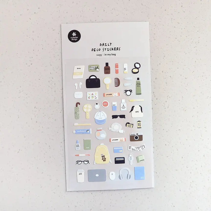 Suatellier-dailyl-Sticker-1155-in-my-bag-Stickerbogen-mit-Sticker-Produktansicht-mit-Verpackung