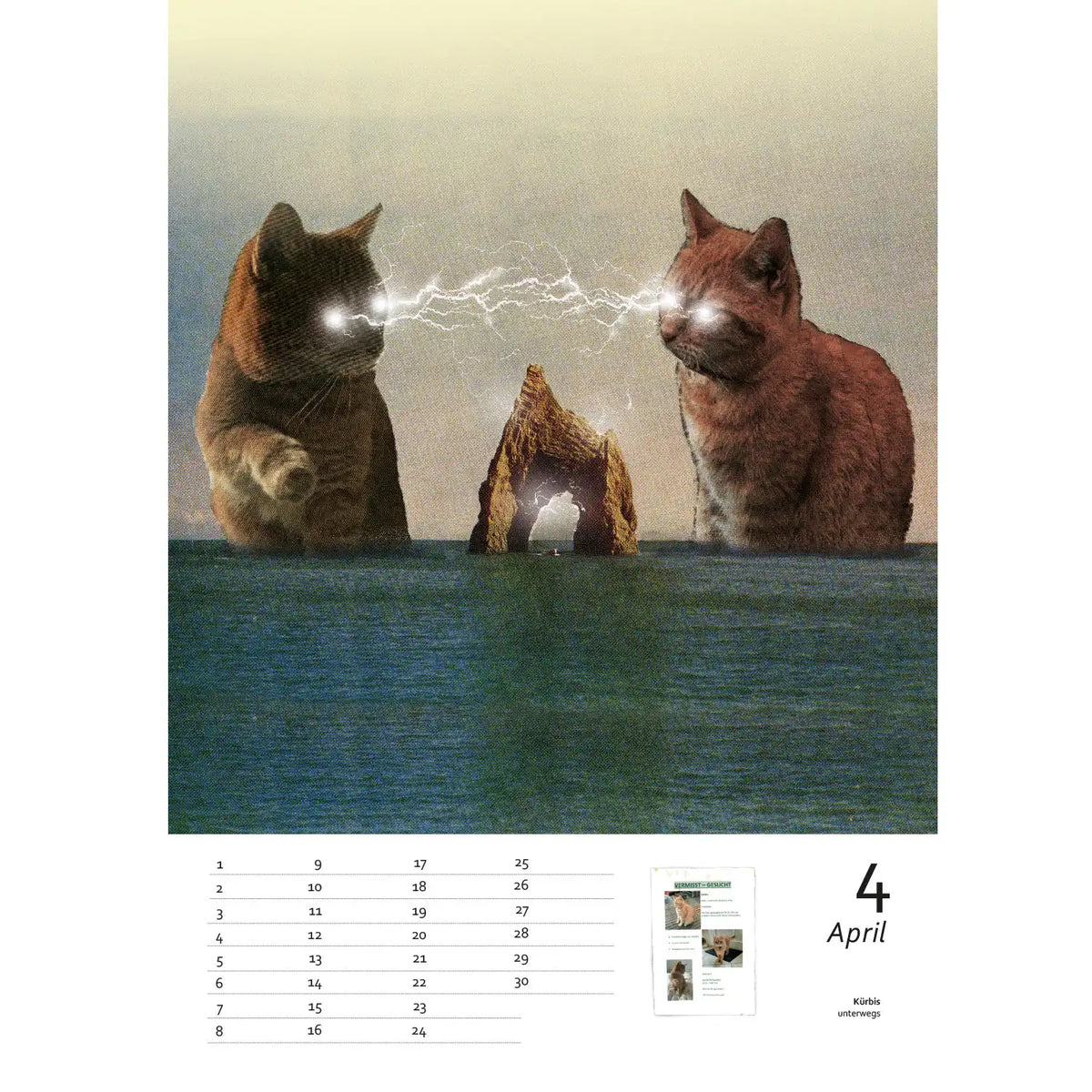 Wandkalender / immerwährend / Streuner / Teil 4