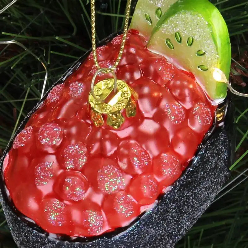 Weihnachtsbaumkugel/ Ornament Glas / Sushi Mix 7x4x6cm