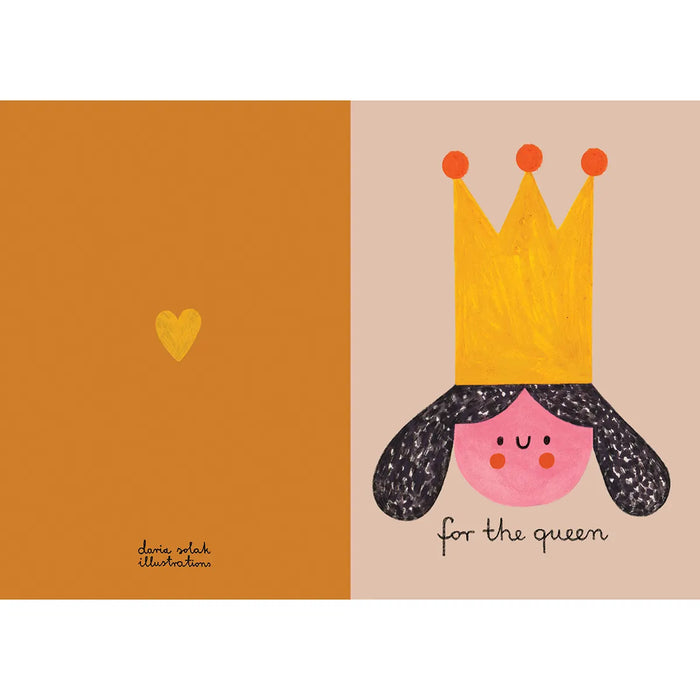 The Queen CArd open _Daria Solak Illustration