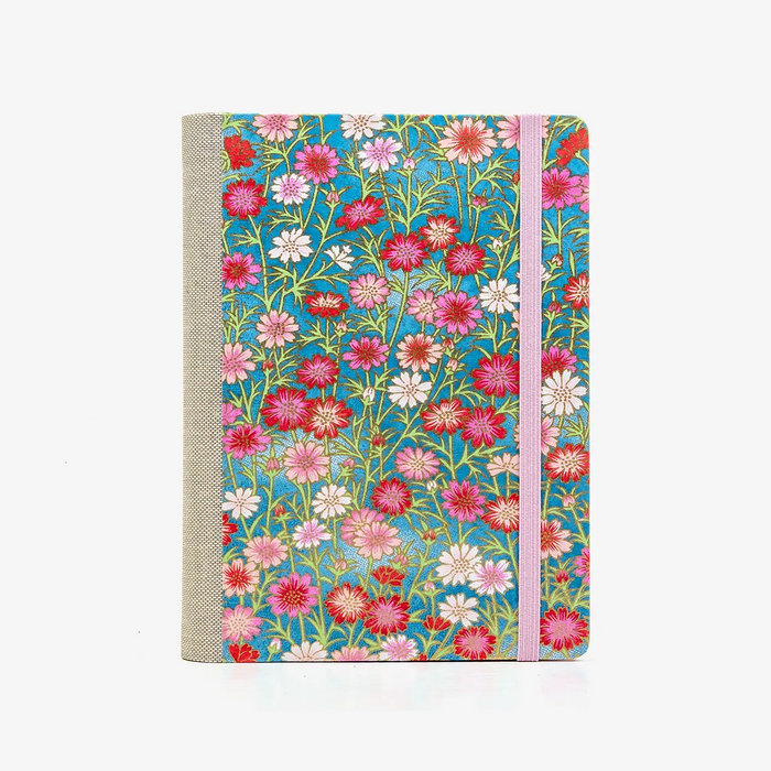 Tagesplaner-12x16_5cm-spaltenaufteilung-Cover-Chiyogami-Motiv-Bogen-636C-Blumen