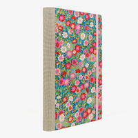 Tagesplaner-2027-A5-klassisch-cover-Chiyogami-Motiv-Bogen-636C-Blumen-seitlich-von-hinten