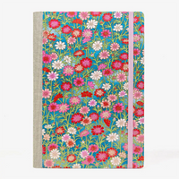 Tagesplaner-2027-A5-klassisch-cover-Chiyogami-Motiv-Bogen-636C-Blumen-von-vorn