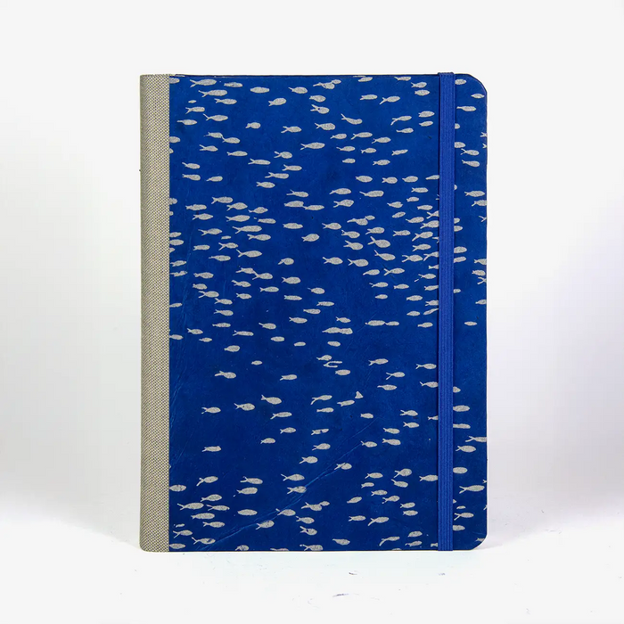Tagesplaner-A5-silberne_Fische-von-vorn