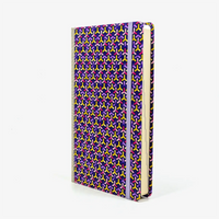 Tagesplaner-A5small-cover-.Chiyogami-Motiv-Bogen-1094C-Flechtmuster-purple-Pink-seitlich-von-vorn