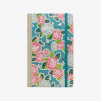 Tagesplaner-A5small-cover-.Chiyogami-Motiv-Hortensien-blau-von-vorn