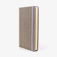 Tagesplaner-A5small-cover-.Chiyogami-Motiv-Streifen-Gold-Flieder-seitlich-von-vorn