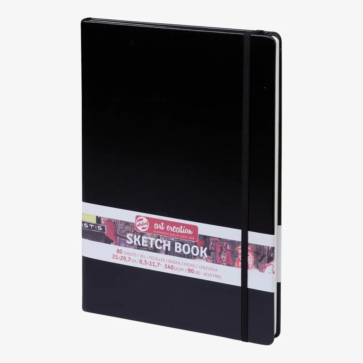 Talens-Art-Creation-Sketchbook-Black-21x30-140g_-Format-A4-Produktansicht-cover-vorn