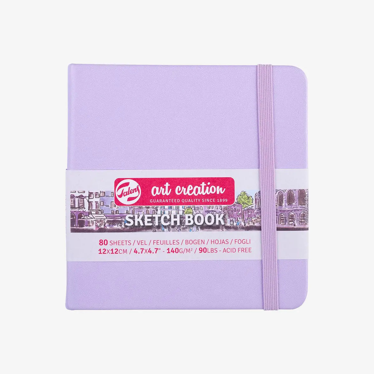 Talens-Art-Creation-Skizzenbuch-Pastellviolett-12x12-cm-140g-80Blatt-Cover-Front-Produktansicht_grauer-hintergrund