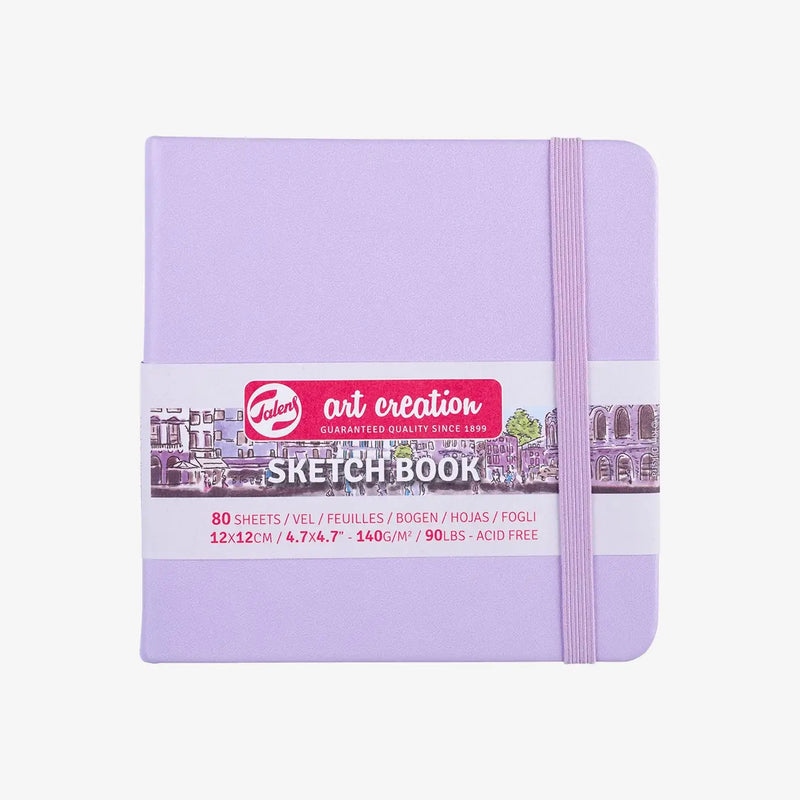 Talens-Art-Creation-Skizzenbuch-Pastellviolett-12x12-cm-140g-80Blatt-Cover-Front-Produktansicht_grauer-hintergrund