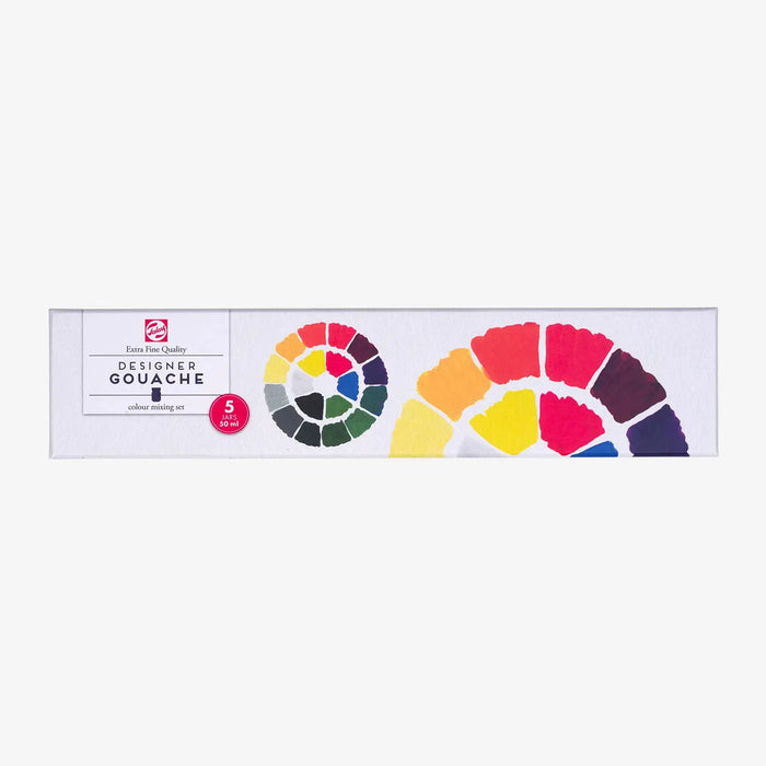 Talens-Gouache-Extra-Fine-Set-5x50ml-Verpackung-Produktansicht-1