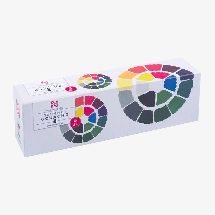 Talens-Gouache-Extra-Fine-Set-5x50ml-Verpackung-Produktansicht-2