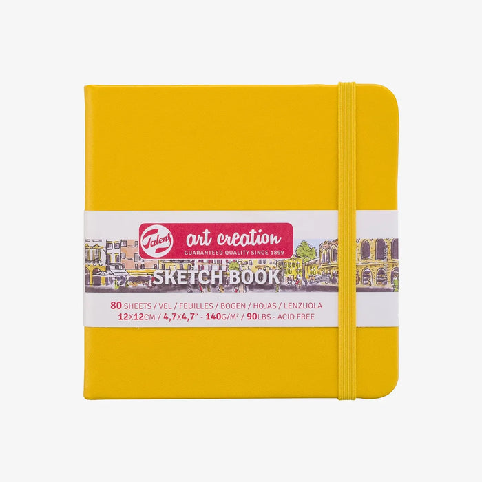 Talens-_Art-_Creation-Skizzenbuch_-gelb-_12_x_12-_cm-_140_g_-80_Blatt-Cover-Front-Produktansicht_-grauer-hintergrund