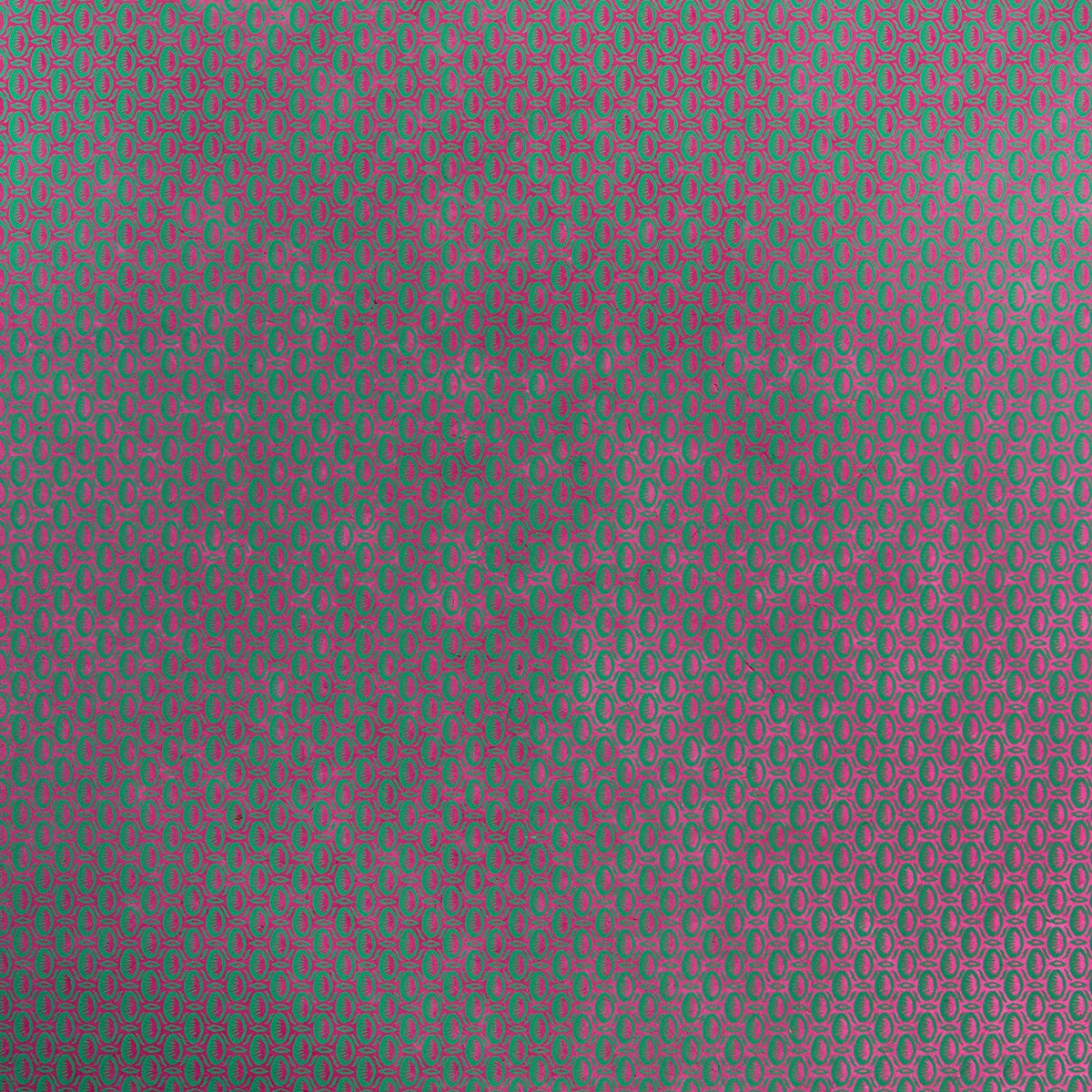 Tudi-Billo-Lokta-Papier-Bogen-Feuerwall-24-magenta-auf-tiefes-smaragd-Quadratische-Ansicht
