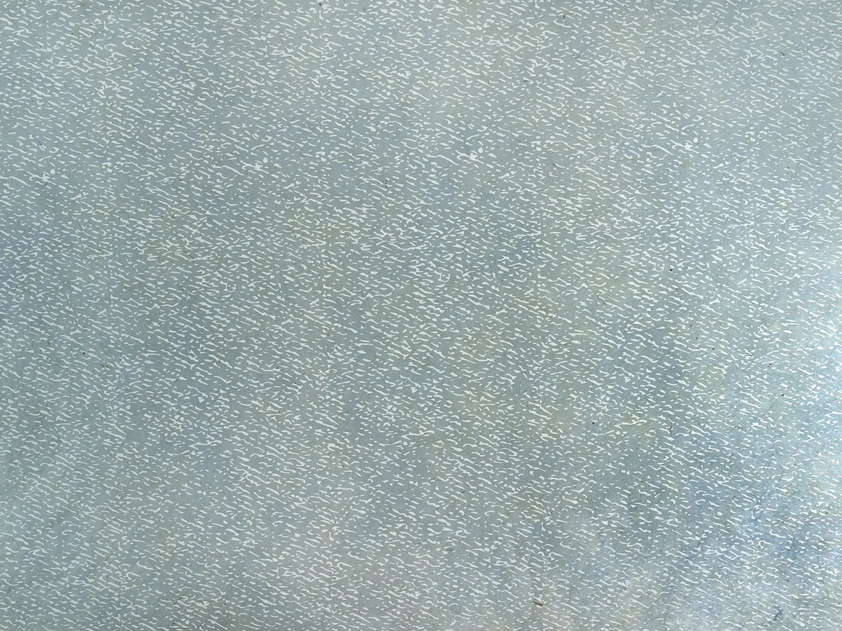 Tudi-Billo-Lokta-Papier-Bogen-Krikelkrakel-401-mildes-blau-auf-weiss-Produktansicht-ganzer-Bogen