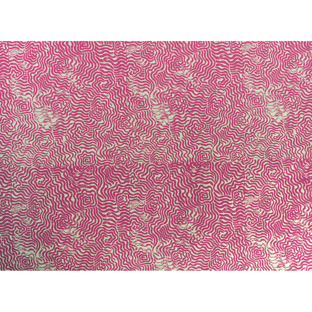 Tudi-Billo-Lokta-Papier-Bogen-Labyrinth-50M-achenseegruen-auf-magenta-ganzer-Bogen-Ansicht