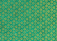 Tudi-Billo-Lokta-Papier-Bogen-abstrakte-Blueten--gold-auf-gruen-Ansicht