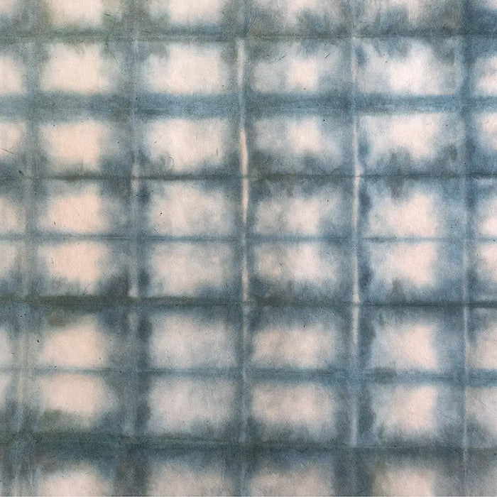 Tudi-Billo-Lokta-Papier-Bogen-gefaltete-Linien-42mittelblau-Quadratische-Ansicht