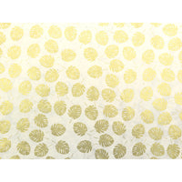 Lokta Papier / Bogen Monstera-Blatt / gold / natur